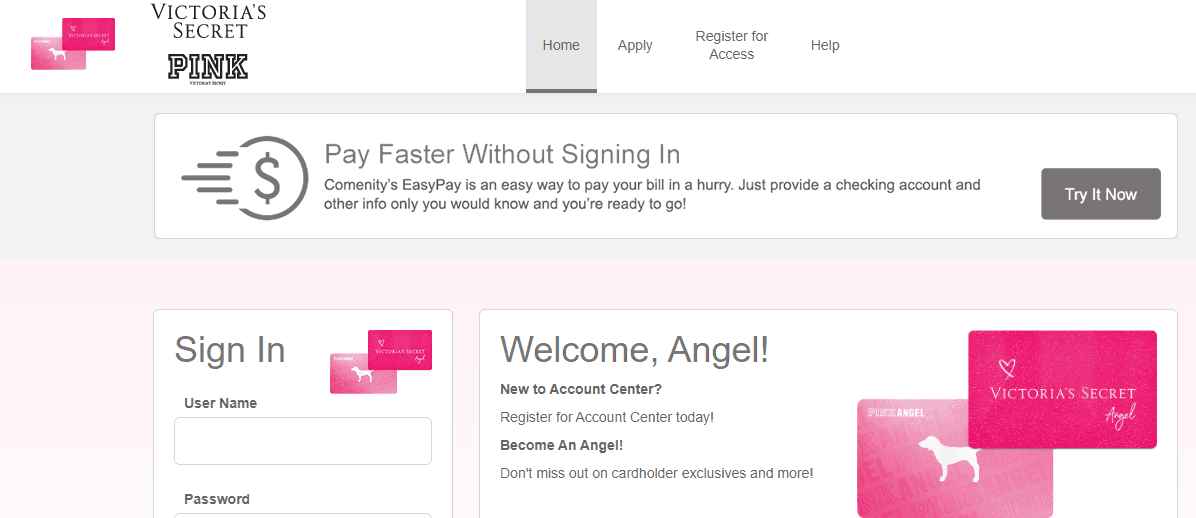 Victoria s Secret Angel Credit Card Logo