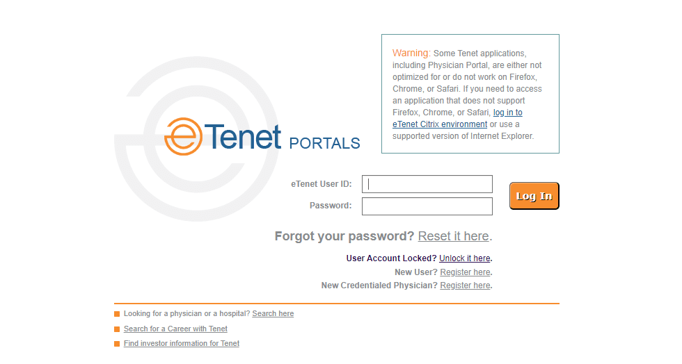 eTenet Logo