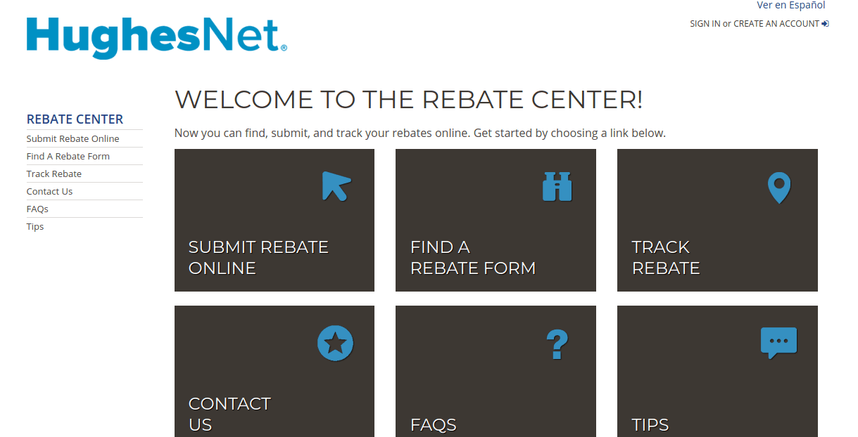 HughesNet Rebate Center Logo