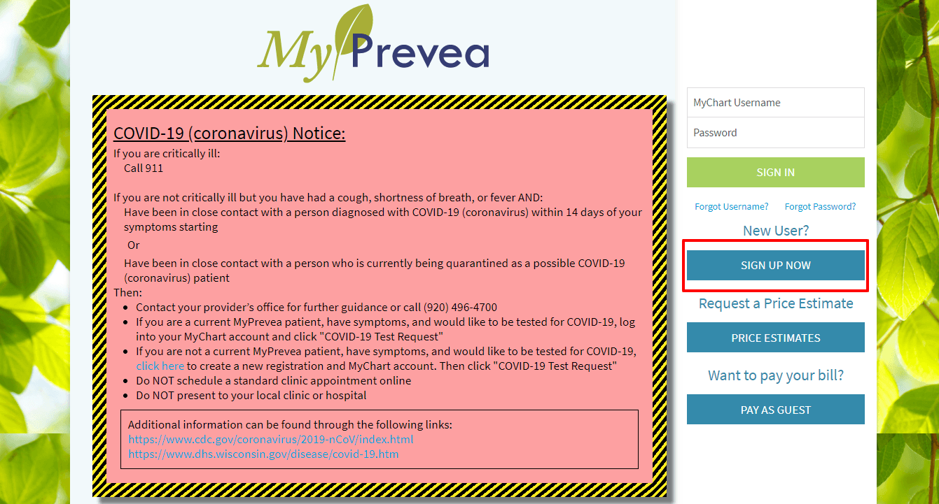 Myprevea login