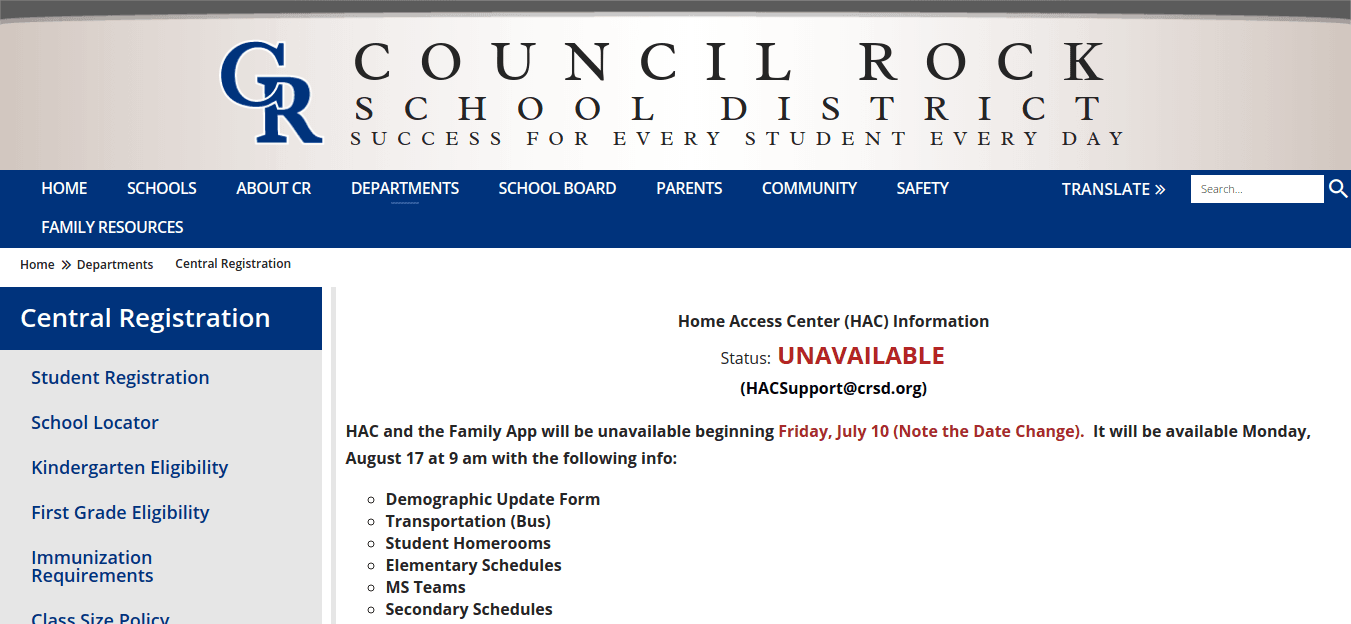 hac crsd logo