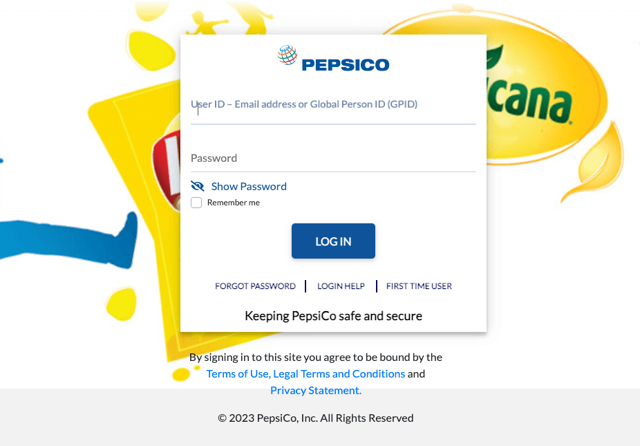mypepsico login tips
