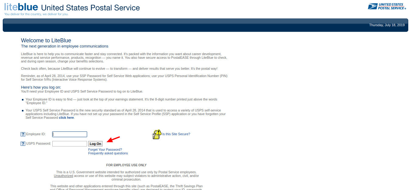 Liteblue usps gov How To Login In LiteBlue Online Account