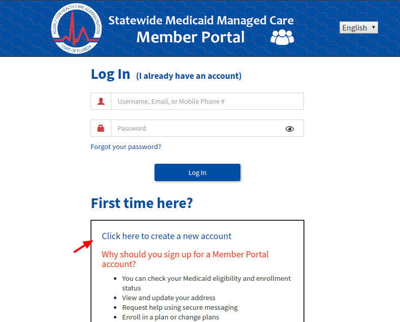 FL Statewide Medicaid Managed Care Create Account