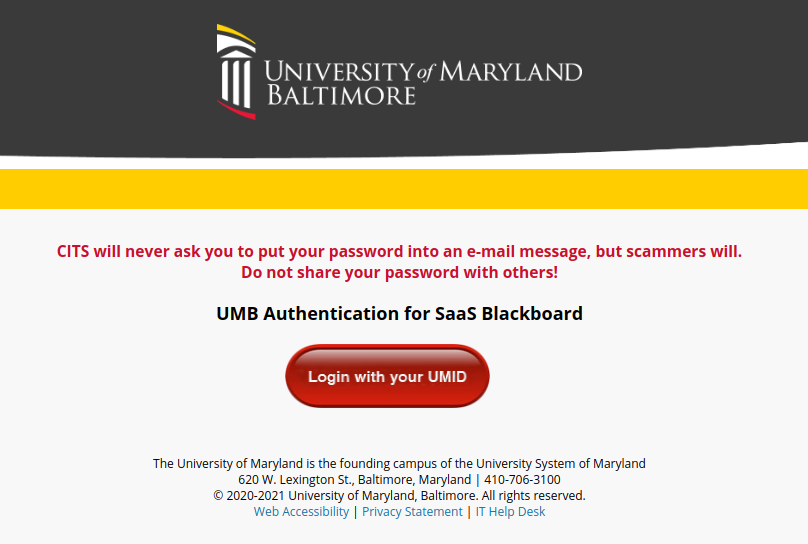 umd blackboard login