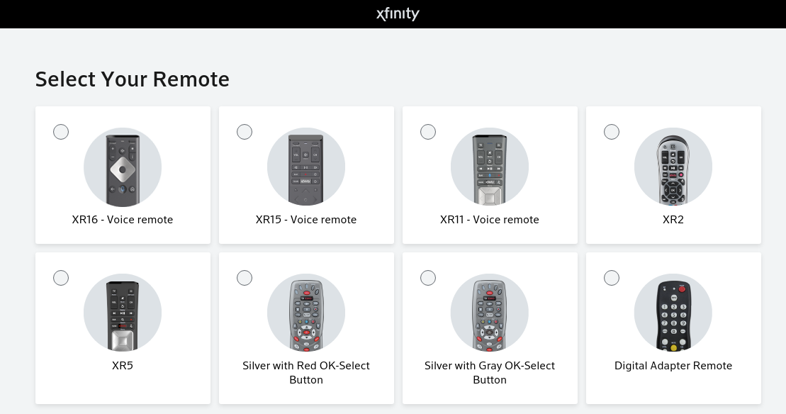 xfinity remote control