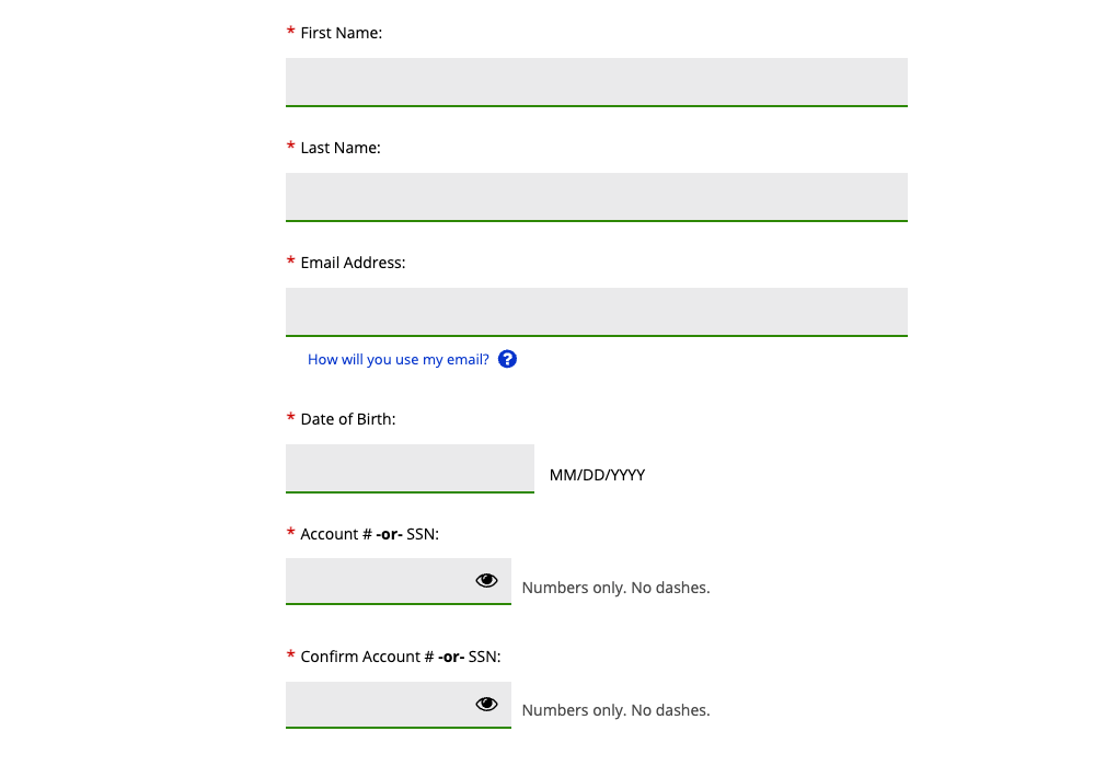MyFedLoan create account