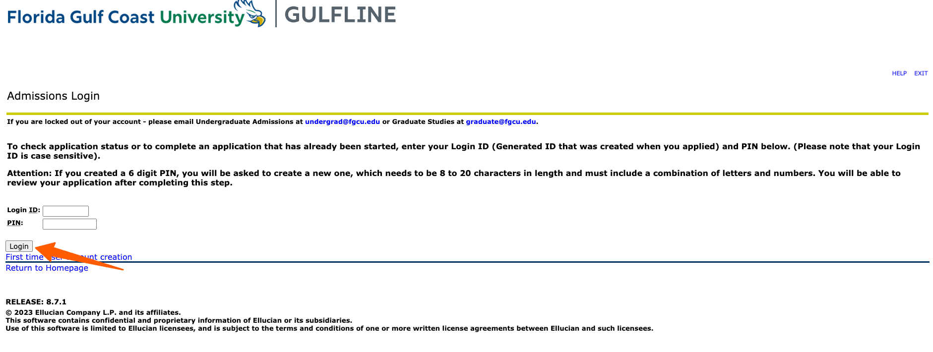 FGCU login