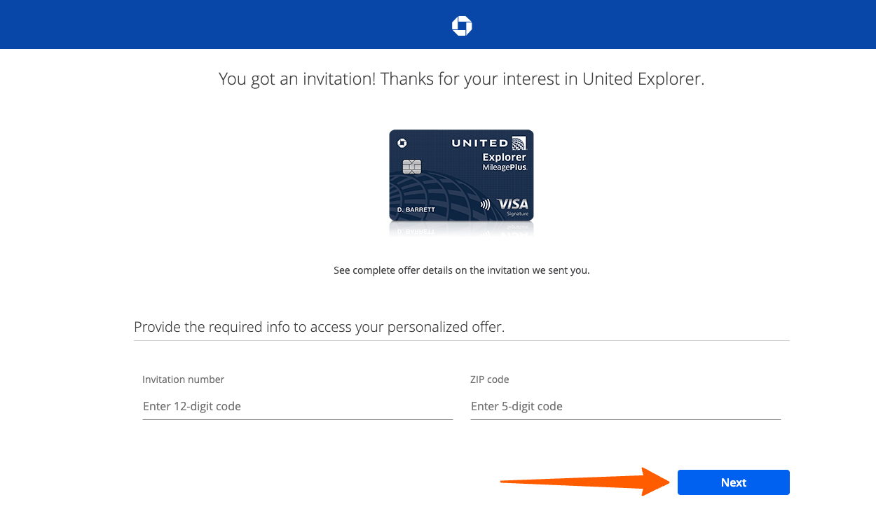 apply for Chase United Explorer Credit Card