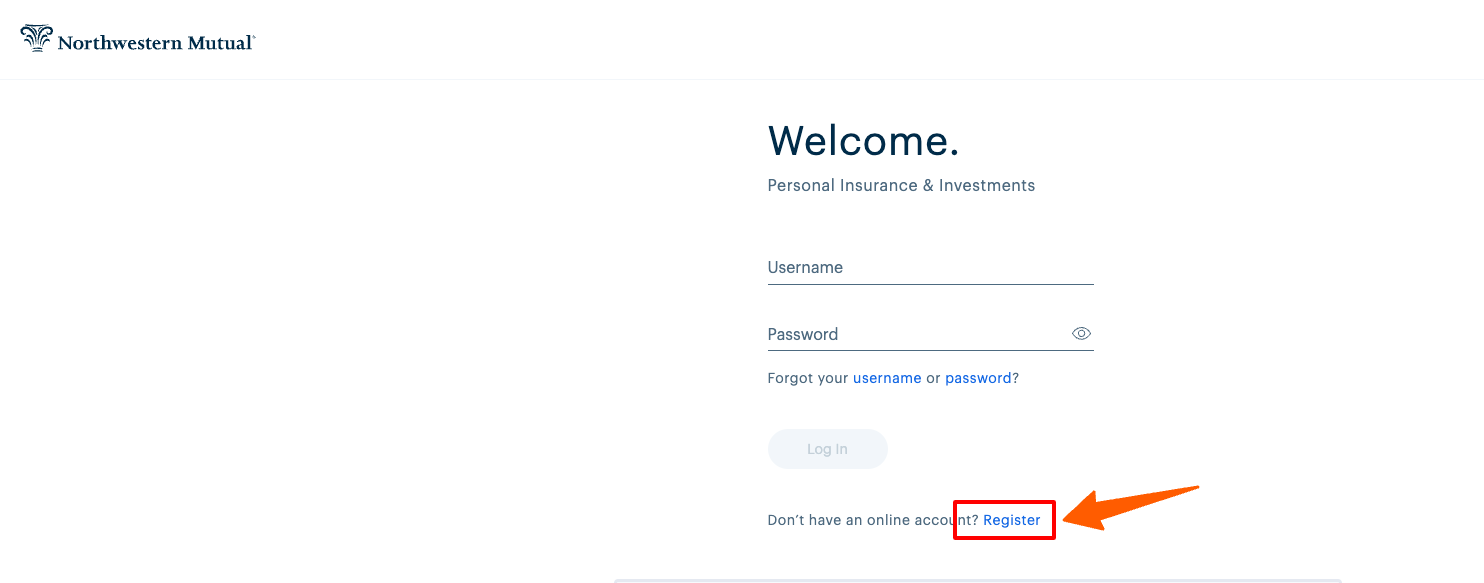 register for northwestern mutual login account